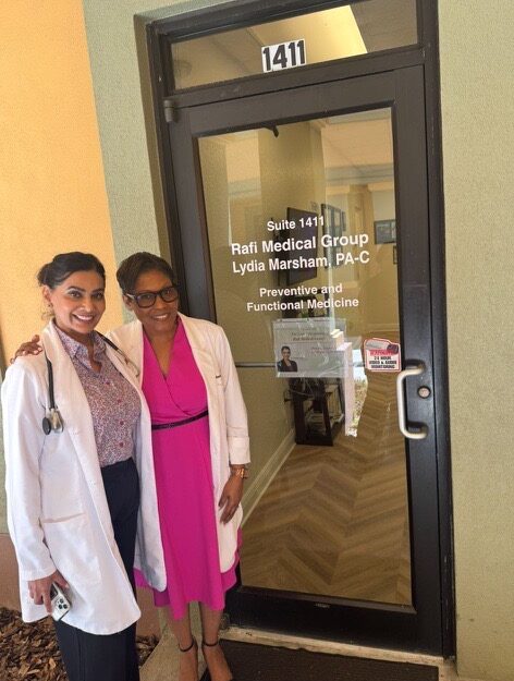 Dr Ayesha and Lydia Marsham